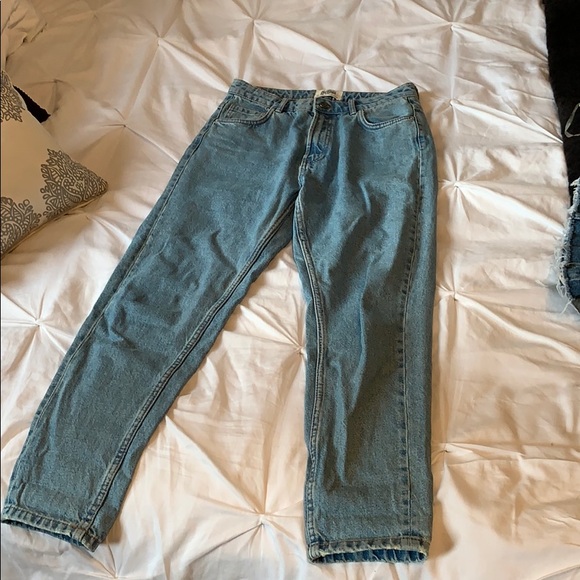zara trf classic hi-rise mom fit jean - Picture 1 of 2